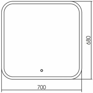 Зеркало с подсветкой Grossman Comfort 670680 70см