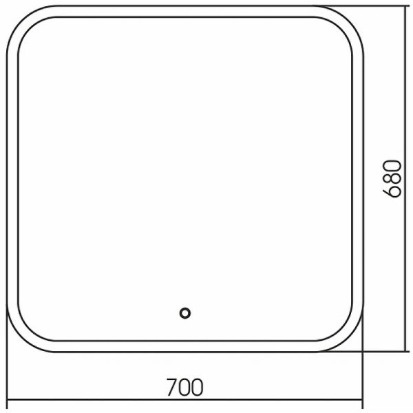 Зеркало с подсветкой Grossman Comfort 670680 70см
