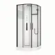 Душевая кабина Black&White Galaxy 8051GM 90 x 90 см  оружейная сталь