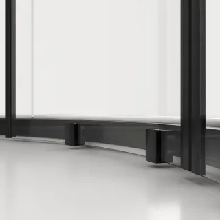 Душевая кабина Black&White Galaxy 8051GM 90 x 90 см  оружейная сталь