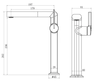 Смеситель для раковины Vincea VBF-5TG2CH хром
