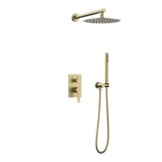 Душевой комплект Vincea VSFW-4LN0BG золото брашированное