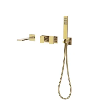 Смеситель для ванны Vincea VBTW-6D1BG золото
