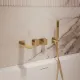 Смеситель для ванны Vincea VBTW-6D1BG золото