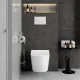 Унитаз подвесной VitrA Metropole Round (Метрополь Раунд) 7910B003-6429 безободковый смыв торнадо QuantumFlush (Квантум Флаш)