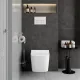 Унитаз подвесной VitrA Metropole Square (Метрополь Скуэр) 7906B003-6430 безободковый смыв торнадо QuantumFlush (Квантум Флаш)