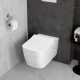 Унитаз подвесной VitrA Metropole Square (Метрополь Скуэр) 7906B003-6430 безободковый смыв торнадо QuantumFlush (Квантум Флаш)