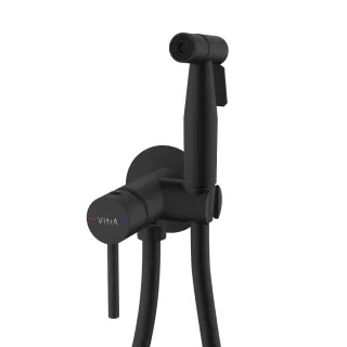 Гигиенический душ со смесителем VitrA A4375136EXP чёрный матовый