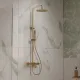 Душевая стойка Vincea Villa VSFS-1VL1BG с изливом брашированное золото