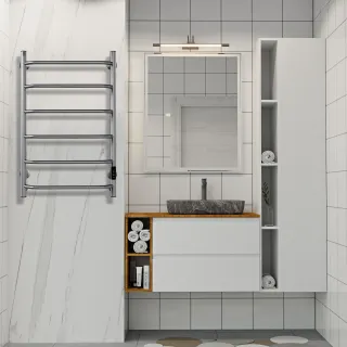 Полотенцесушитель электрический Indigo Руф Люкс LCRLE80-50GFMRt 50x80 см графит металлик