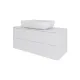 Тумба с раковиной Orange Отто Ot-100TuMDF+B03-600W 100 см белый глянец