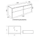 Тумба с раковиной Orange Отто Ot-130TuMDF+B02-460MB 130 см белый глянец/чёрный матовый