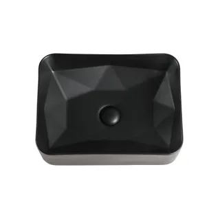 Тумба с раковиной Orange Отто Ot-130TuMDF+B02-460MB 130 см белый глянец/чёрный матовый