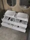 Тумба с раковиной Orange Отто Ot-130TuMDF+B05-500W 130 см белый глянец