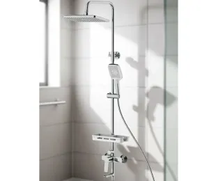 Душевая стойка Decoroom DR22071 хром