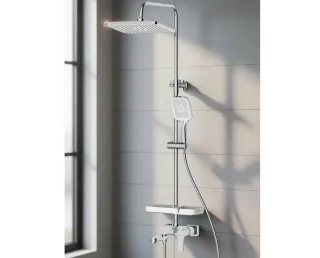 Душевая стойка Decoroom DR23071 хром