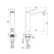 Смеситель для раковины Decoroom DR24 DR24013 хром