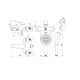 Смеситель для ванны и душа Decoroom DR24 DR24036 хром