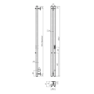 Полотенцесушитель электрический Indigo Стайл 2 ПРО LSPRE120-8WMRt 8x120 см белый матовый