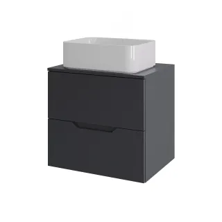 Тумба c раковиной Agger Свит SWE600ETGR-ST-2460W 60 см графит матовый