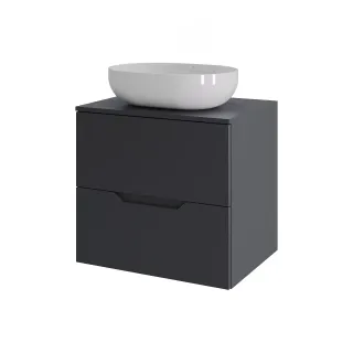 Тумба c раковиной Agger Свит SWE600ETGR-ST-5480W 60 см графит матовый