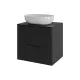 Тумба c раковиной Agger Свит SWE600ETBL-ST-5480W 60 см чёрный матовый