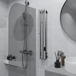 Полотенцесушитель электрический Indigo Стайл 3 ПРО LSPRE90-13Rt 13x90 см хром