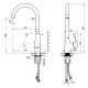 Смеситель для кухни Decoroom DR27 DR27028 хром