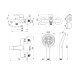 Смеситель для ванны и душа Decoroom DR27 DR27036 хром