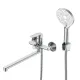 Смеситель для ванны и душа Decoroom DR27 DR27043 хром