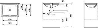 Раковина Laufen Pro S 8.1196.1.000.109.1 49 см белый