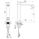 Смеситель для раковины Decoroom DR30 DR30013 чёрный