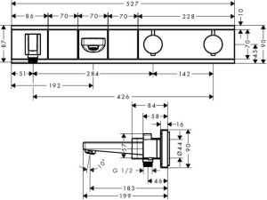 Смеситель для душа Hansgrohe RainSelect 15359600
