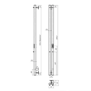 Полотенцесушитель электрический Indigo Стайл 2 LSE120-8BRRt 8x120 см чёрный муар