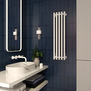 Полотенцесушитель электрический Indigo Стайл 4 LSE90-23WMRt 23x90 см белый матовый