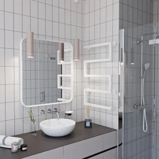 Полотенцесушитель электрический Indigo Спарта DGS70-40WMRt 40x70 см белый матовый