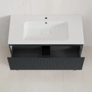 Напольная тумба под раковину Style Line Марокко Plus ЛС-00002508 100 см графит