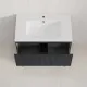 Напольная тумба под раковину Style Line Марокко Plus ЛС-00002500 80 см графит