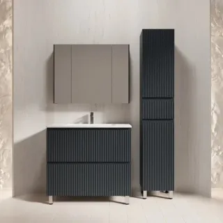 Напольная тумба под раковину Style Line Марокко Plus ЛС-00002504 90 см графит
