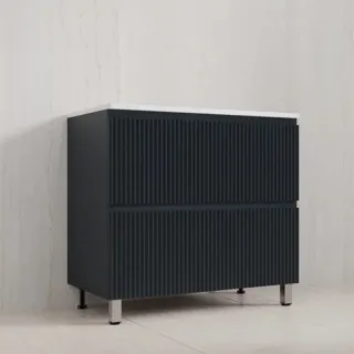 Напольная тумба под раковину Style Line Марокко Plus ЛС-00002504 90 см графит