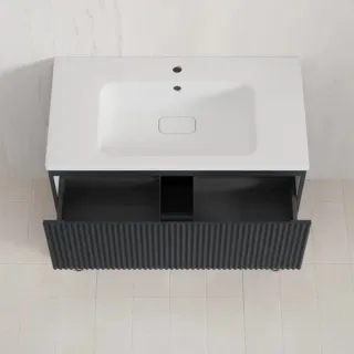 Напольная тумба под раковину Style Line Марокко Plus ЛС-00002504 90 см графит