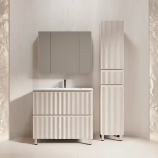 Напольная тумба под раковину Style Line Марокко Plus ЛС-00002505 90 см крем