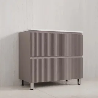 Напольная тумба под раковину Style Line Марокко Plus ЛС-00002506 90 см тауп тёмный