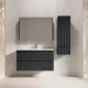 Подвесная тумба под раковину Style Line Марокко Plus ЛС-00002488 100 см графит