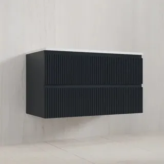 Подвесная тумба под раковину Style Line Марокко Plus ЛС-00002488 100 см графит