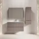 Подвесная тумба под раковину Style Line Марокко Plus ЛС-00002490 100 см тауп тёмный