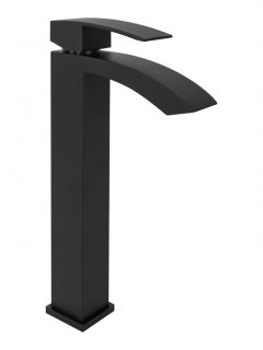 Смеситель для раковины Hansberge Cubito H2077BL чёрный матовый