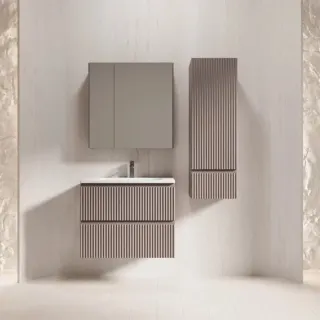 Подвесная тумба под раковину Style Line Марокко Plus ЛС-00002478 70 см тауп тёмный