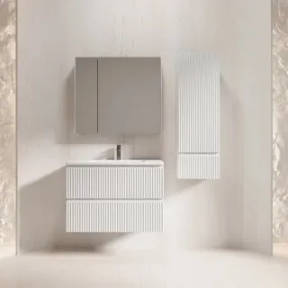 Подвесная тумба под раковину Style Line Марокко Plus ЛС-00002479 80 см белый матовый