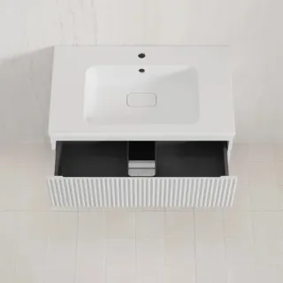 Подвесная тумба под раковину Style Line Марокко Plus ЛС-00002479 80 см белый матовый